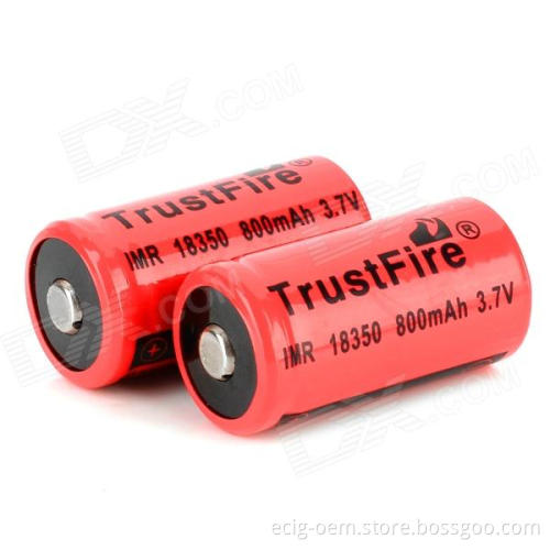 Rechargeable Dry Cell of 18650 and 18350 Battery